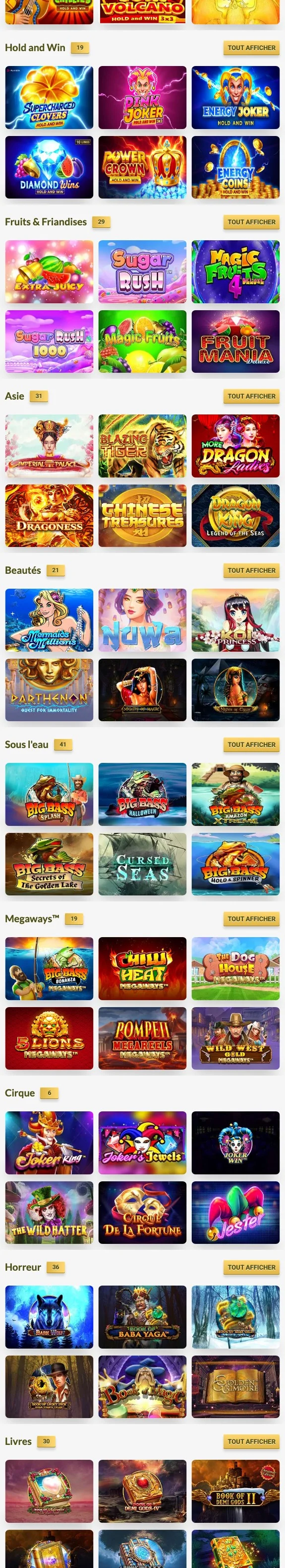 les jeux du casino Royal Vincit Casino